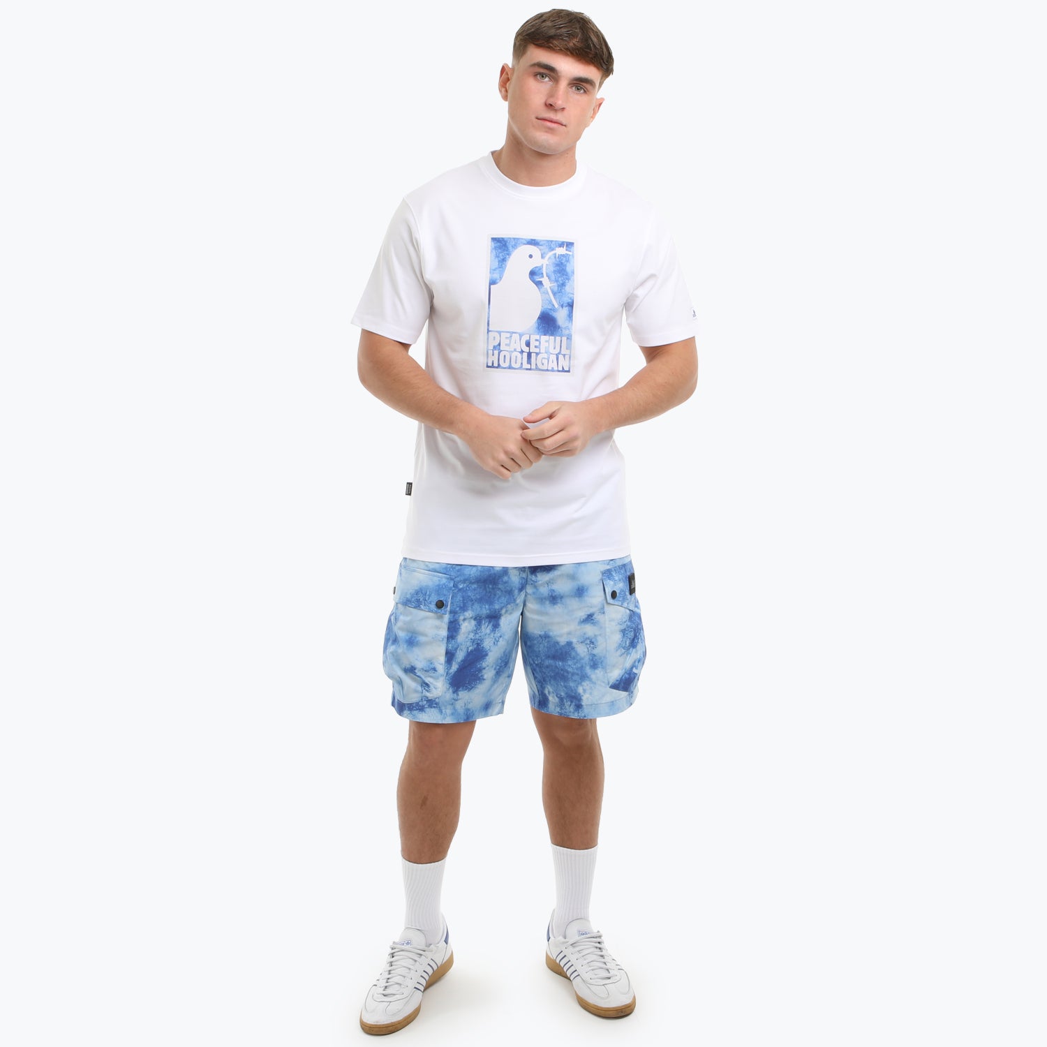 Framed Camo T-Shirt White/Arctic
