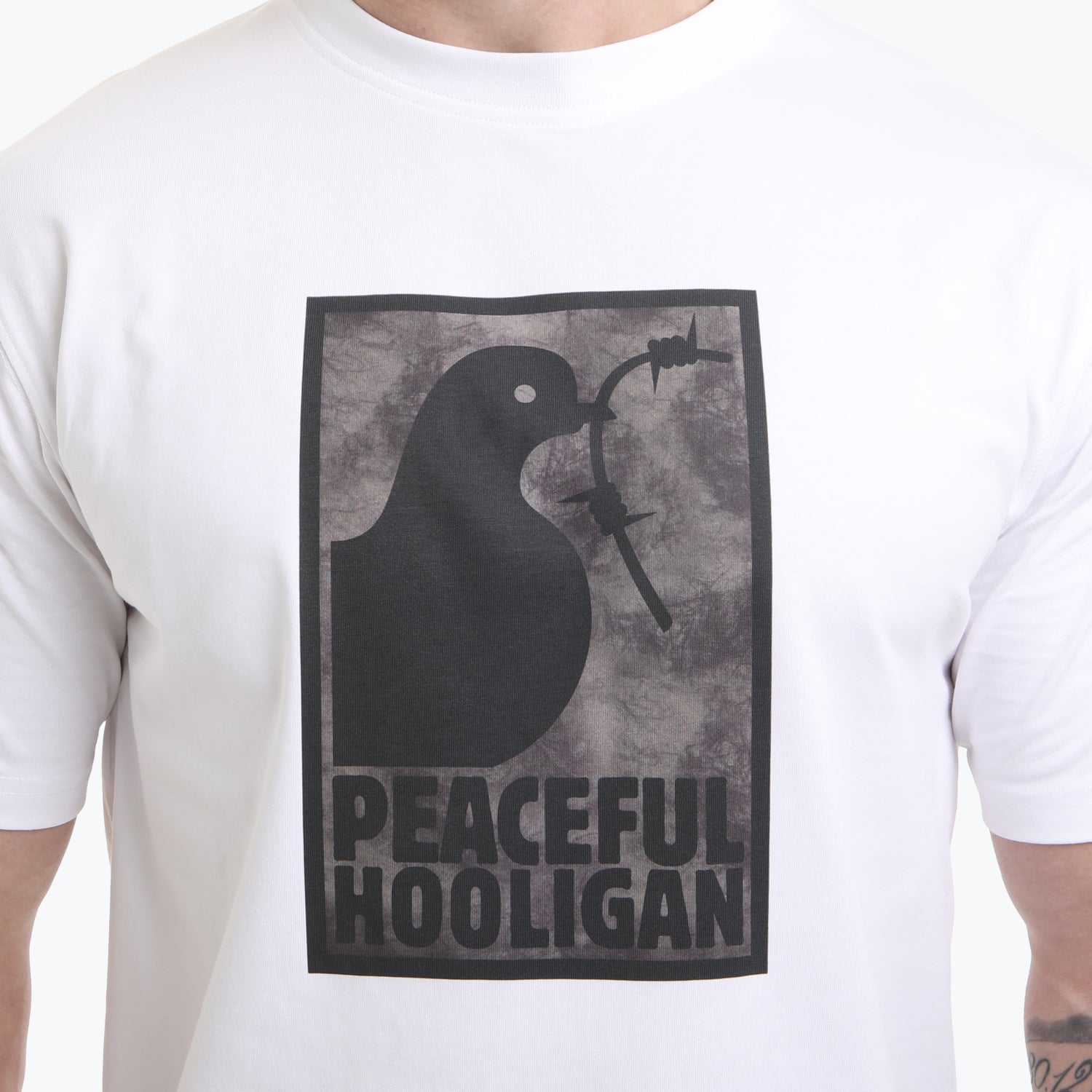 Framed Camo T-Shirt White/Mediterranean