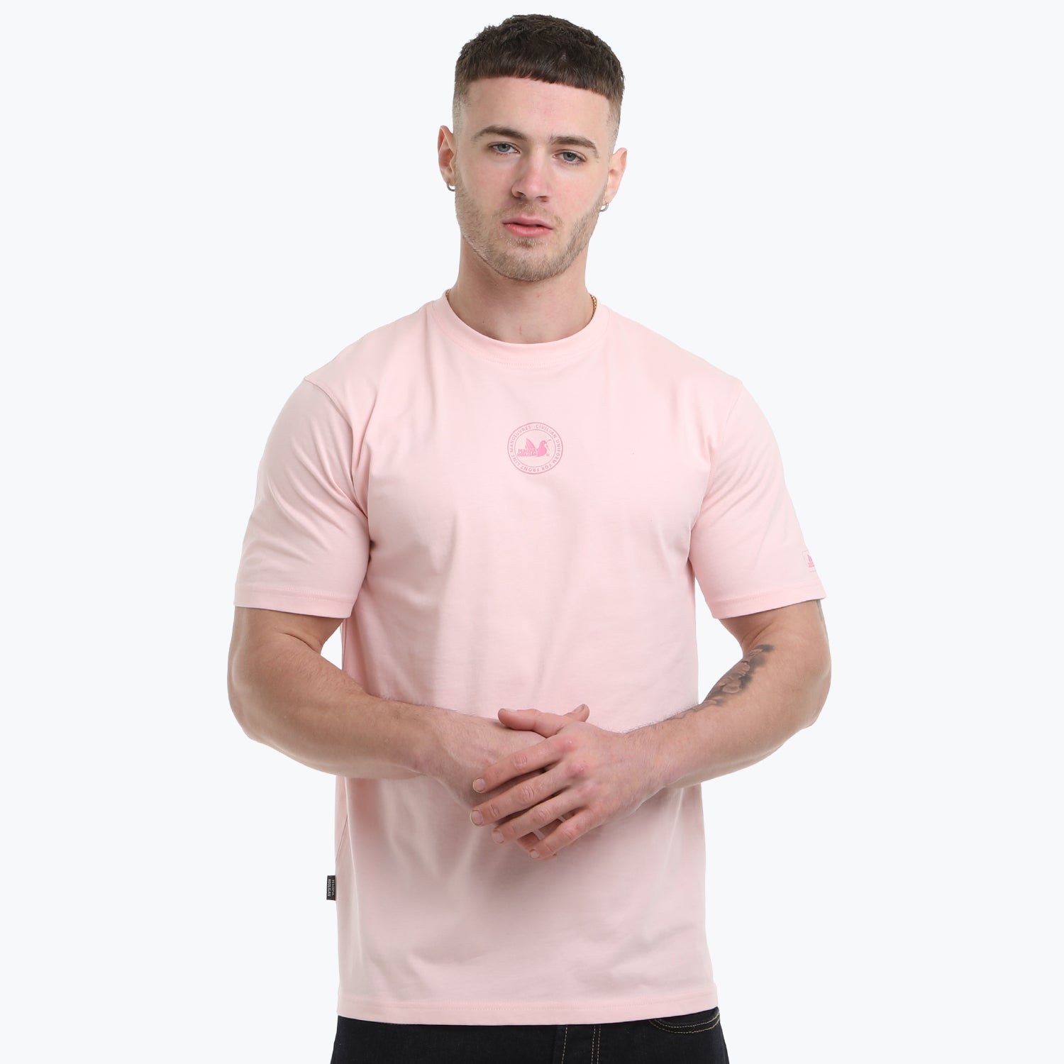 Emblem T-Shirt Pale Pink