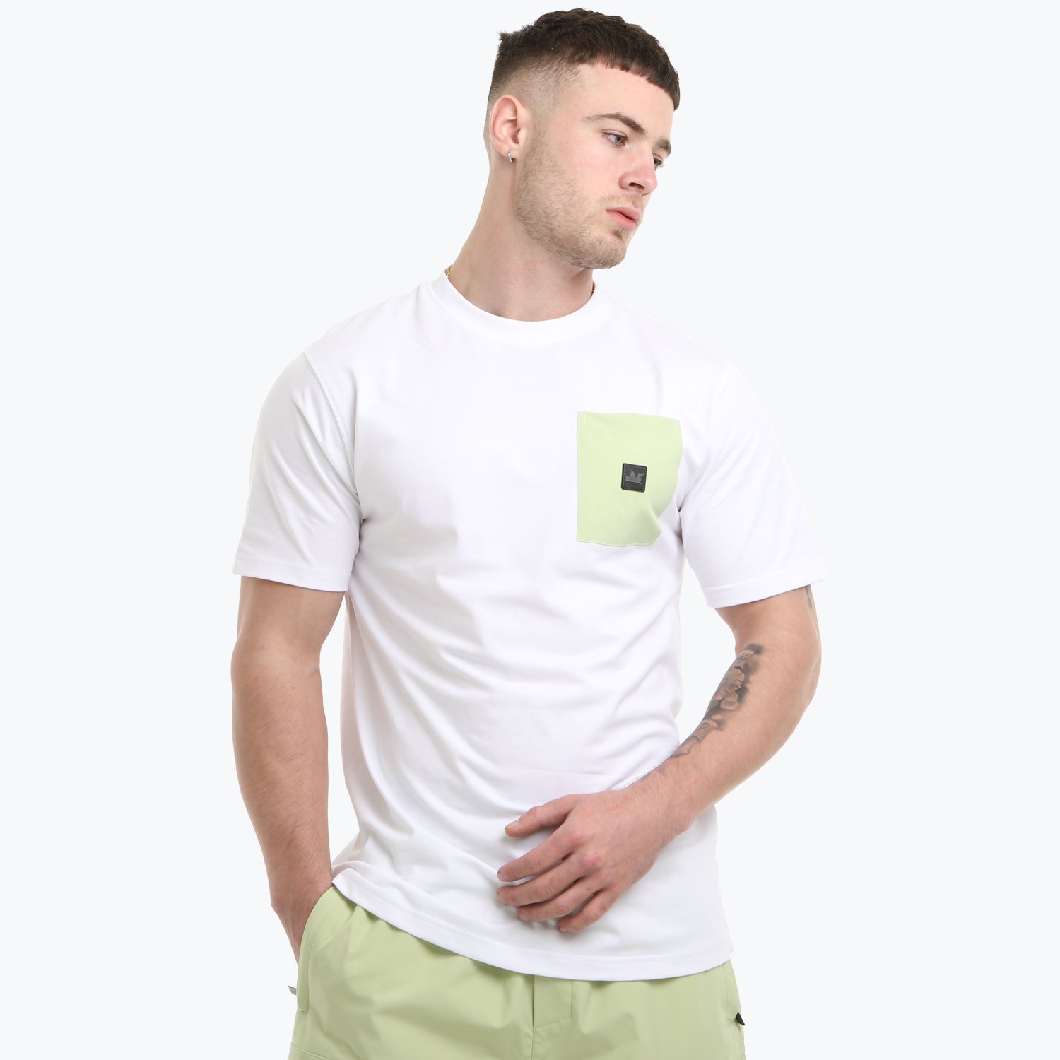 Flint T-Shirt White / Lime