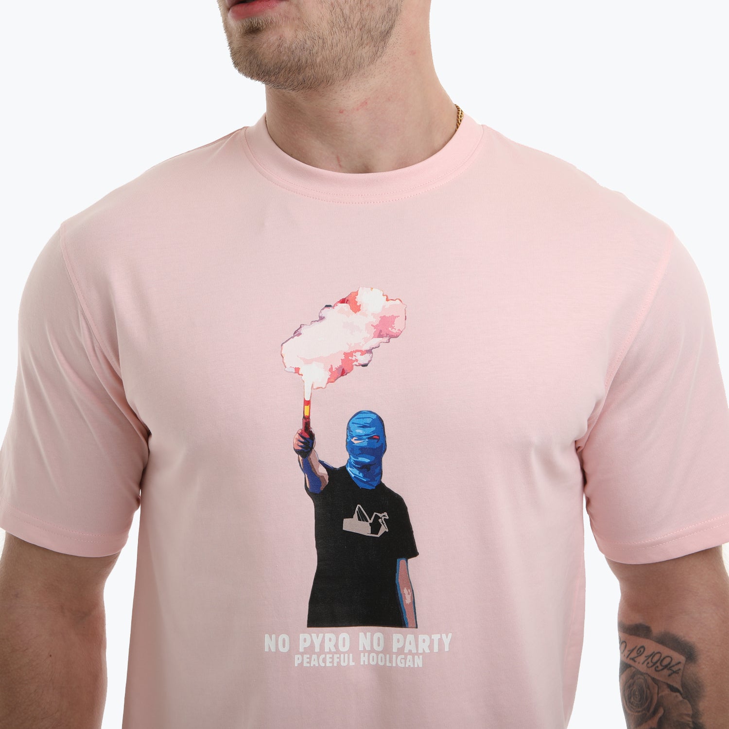 No Pyro No Party Pale Pink