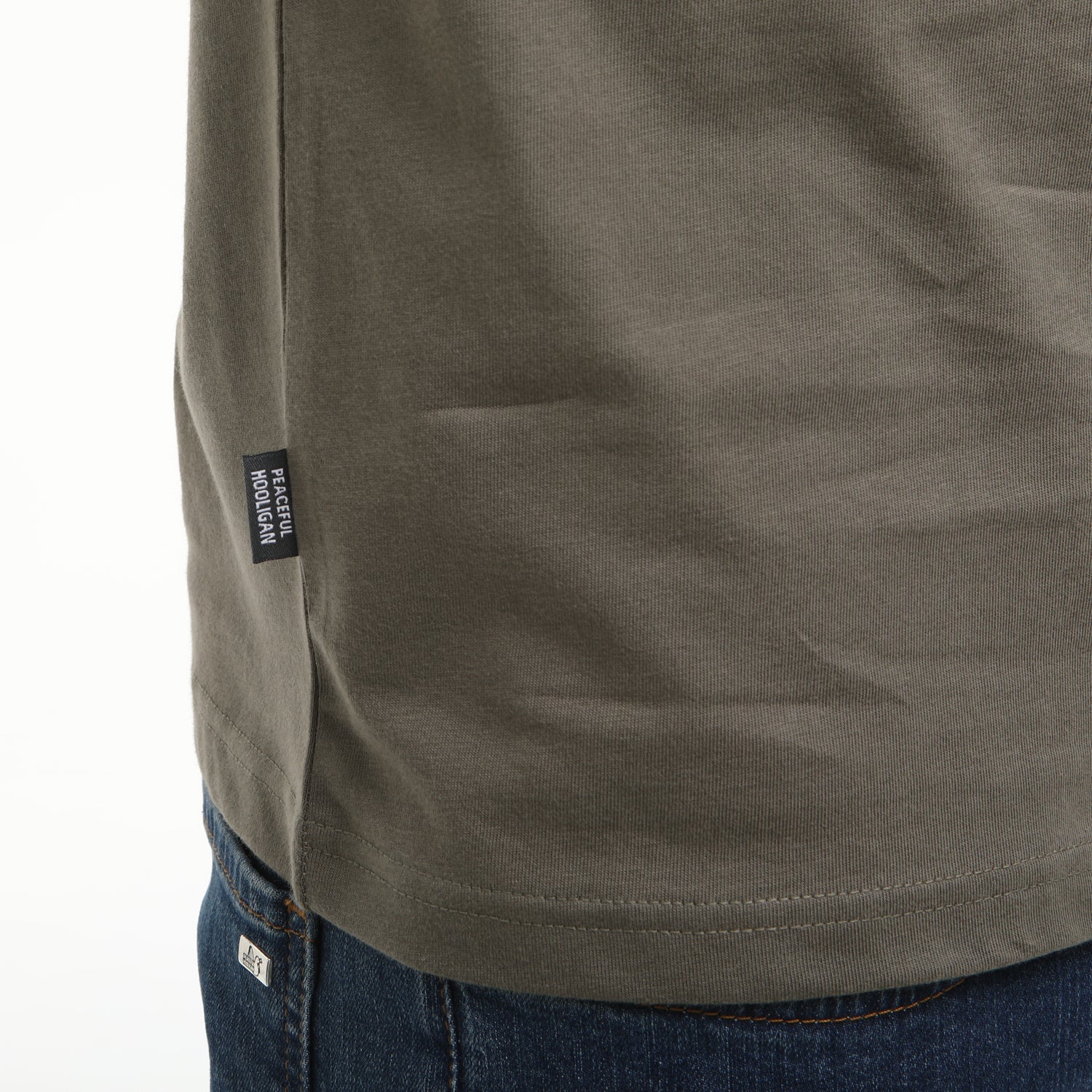 Outline T-Shirt Dusky Olive