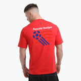 USA T-Shirt Fierce Red