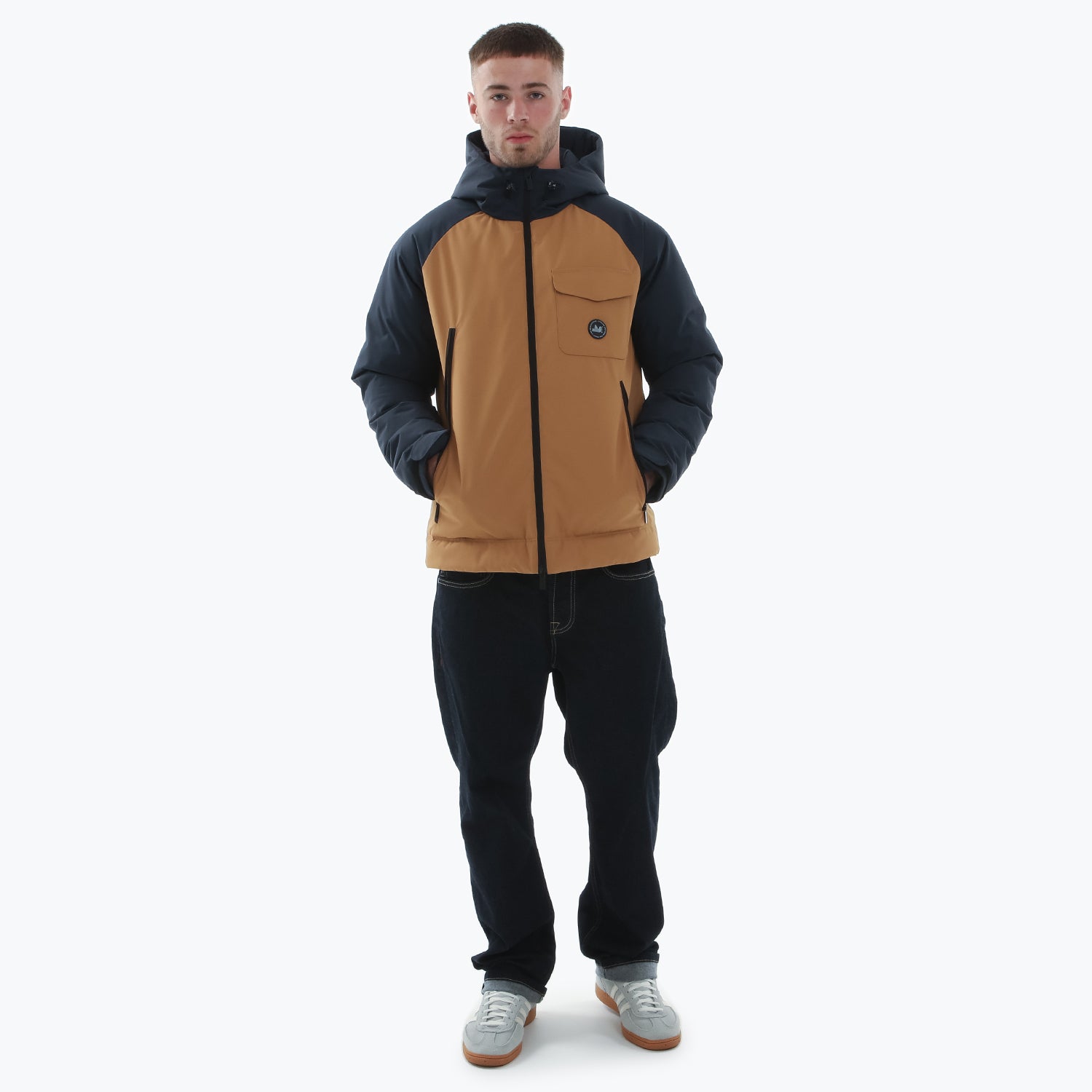 Raid Jacket Sand / Navy - Peaceful Hooligan 