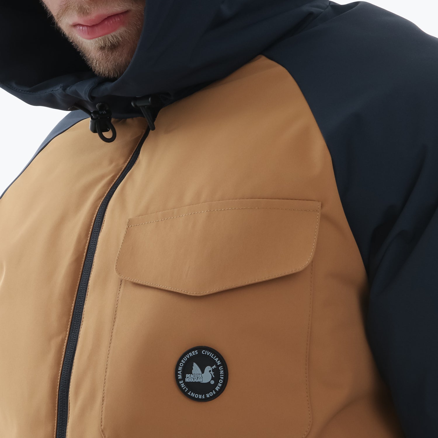 Raid Jacket Sand / Navy - Peaceful Hooligan 