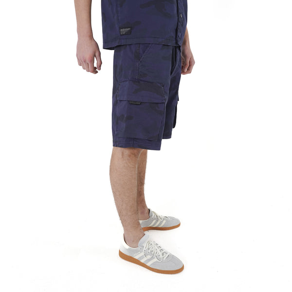 Pincher Shorts Navy Camo - Peaceful Hooligan 