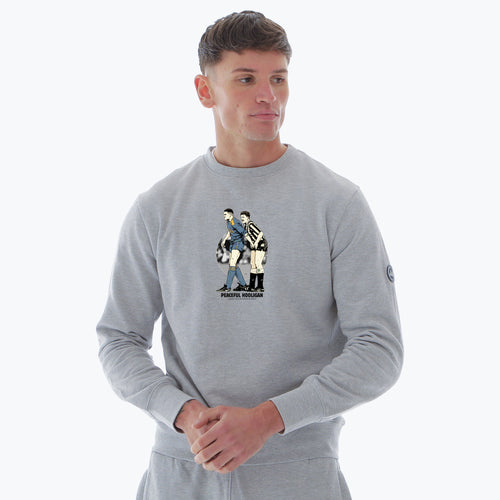 Man Marking Sweatshirt Marl Grey