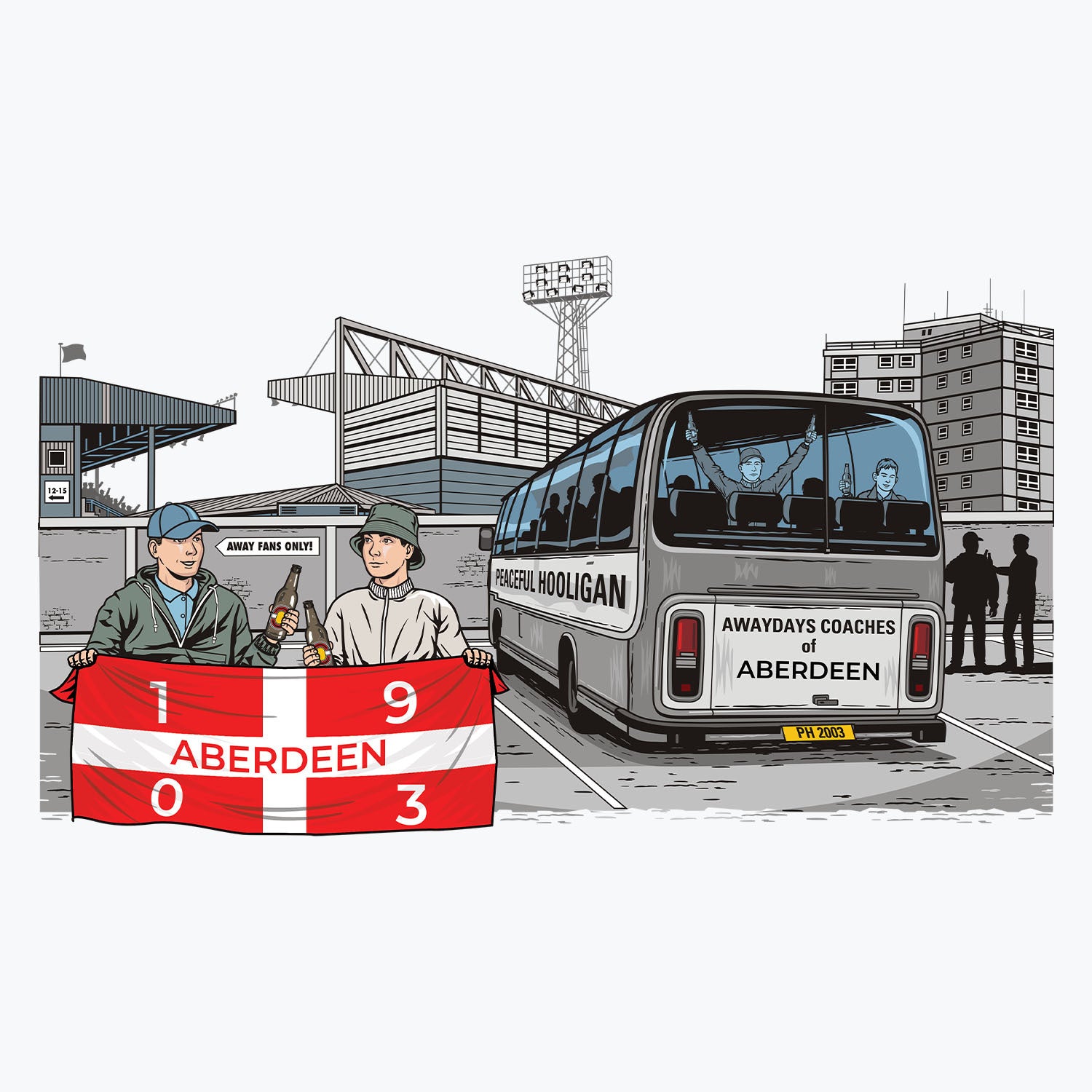 Aberdeen Awaydays Mug White