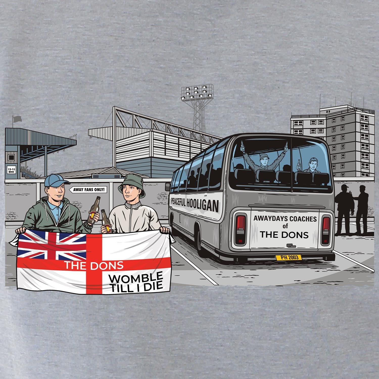 PODAWAYDAYSAFCWIMBLDATHLSWTMRLGREYBUND_Marl_Grey_The_Dons_Awaydays_2