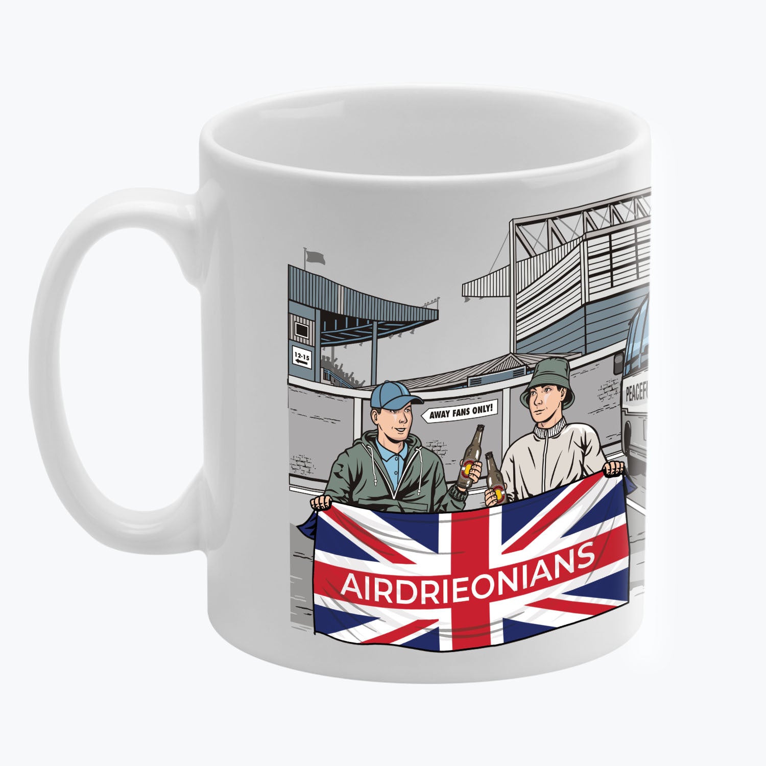 Airdrieonians Awaydays Mug White