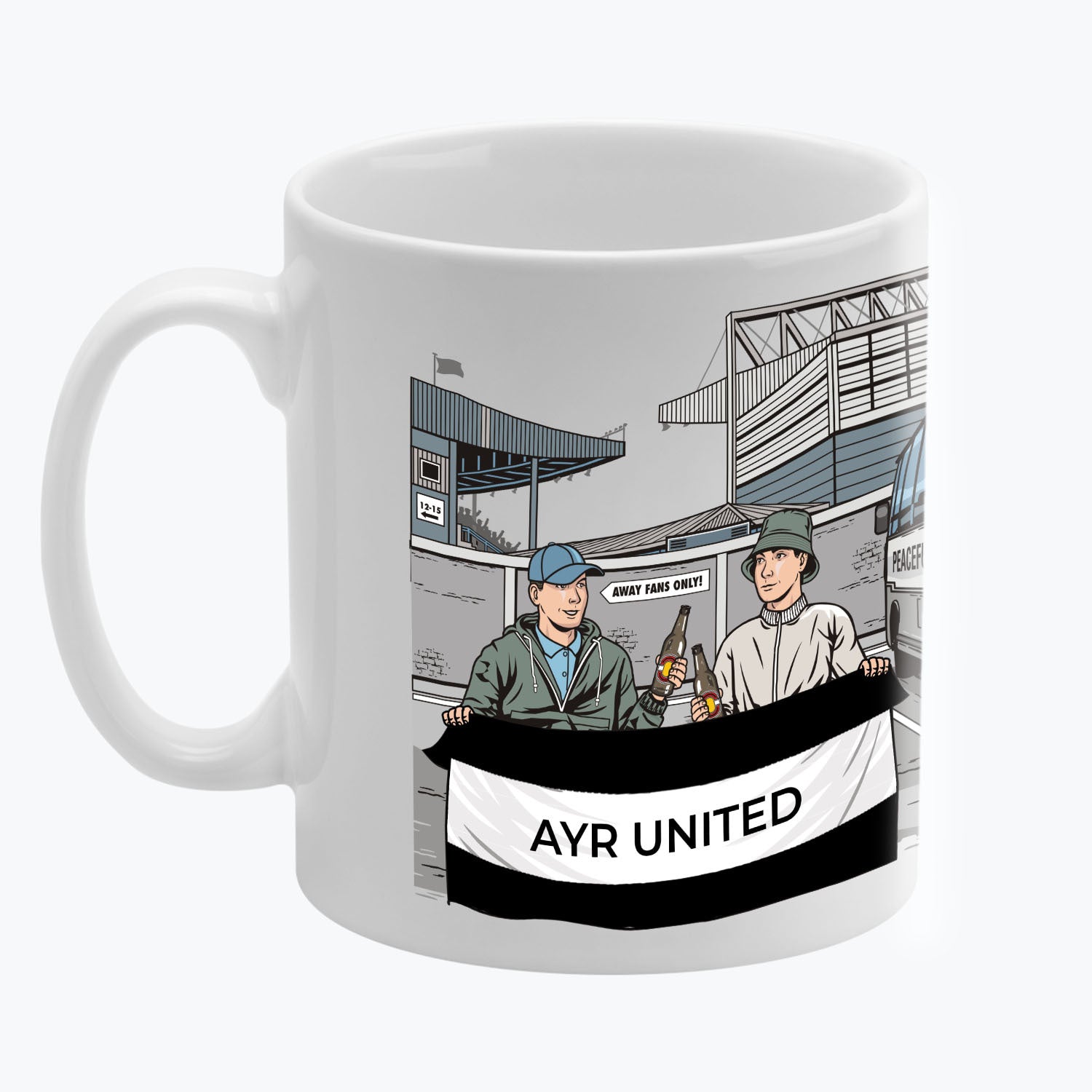 Ayr United Awaydays Mug White