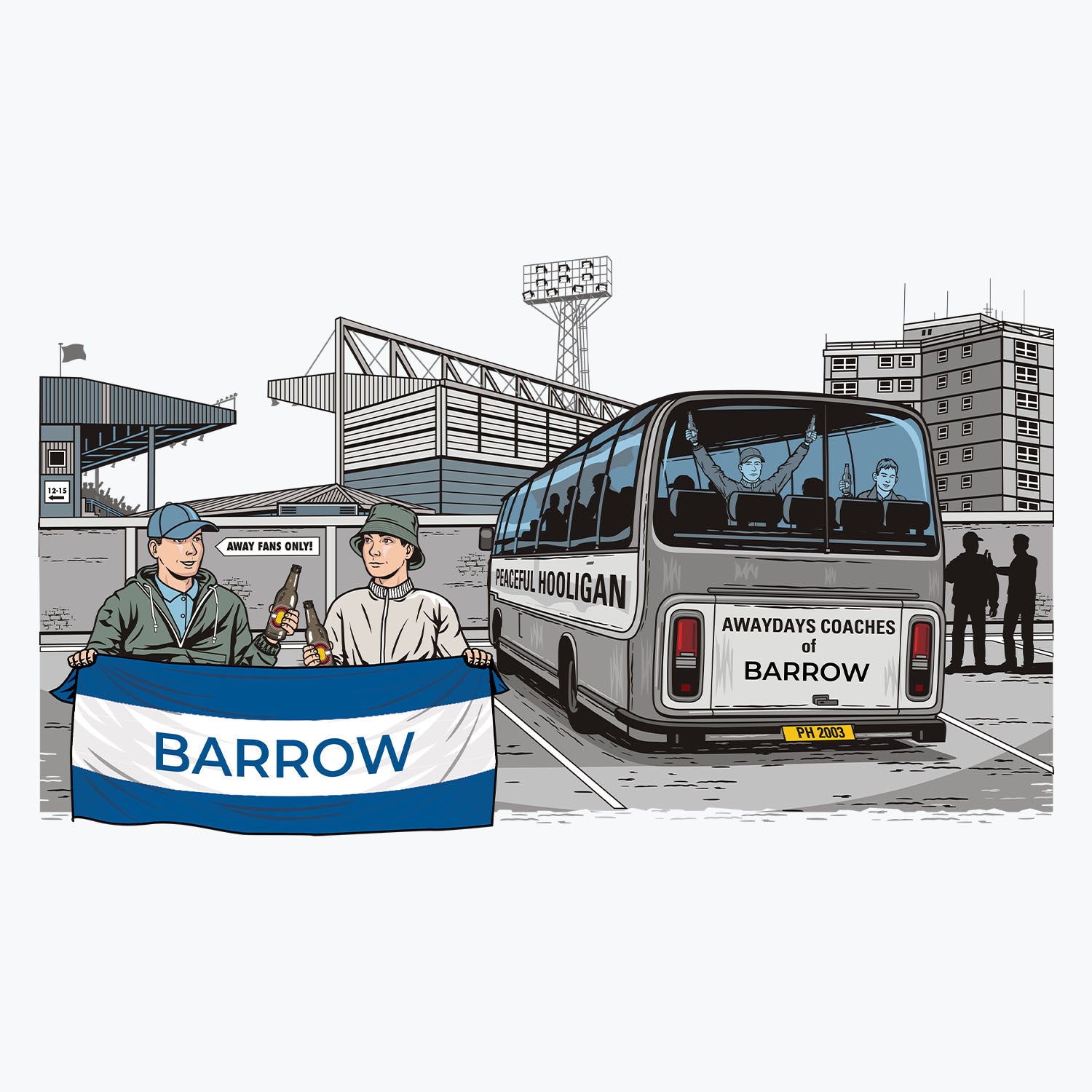 Barrow Awaydays Mug White