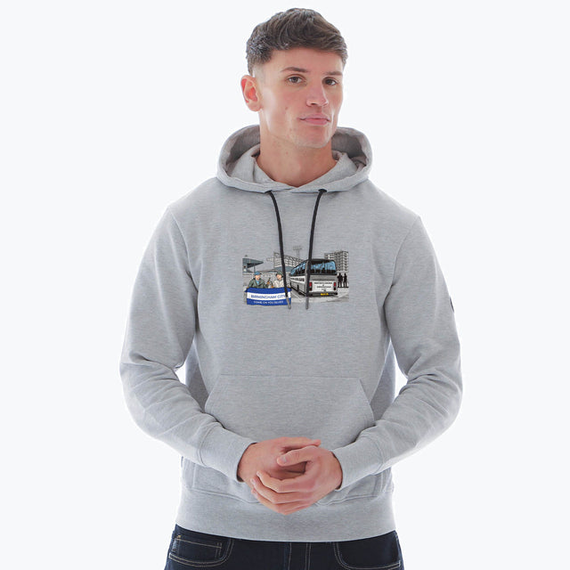 Birmingham City Awaydays Hoodie Marl Grey