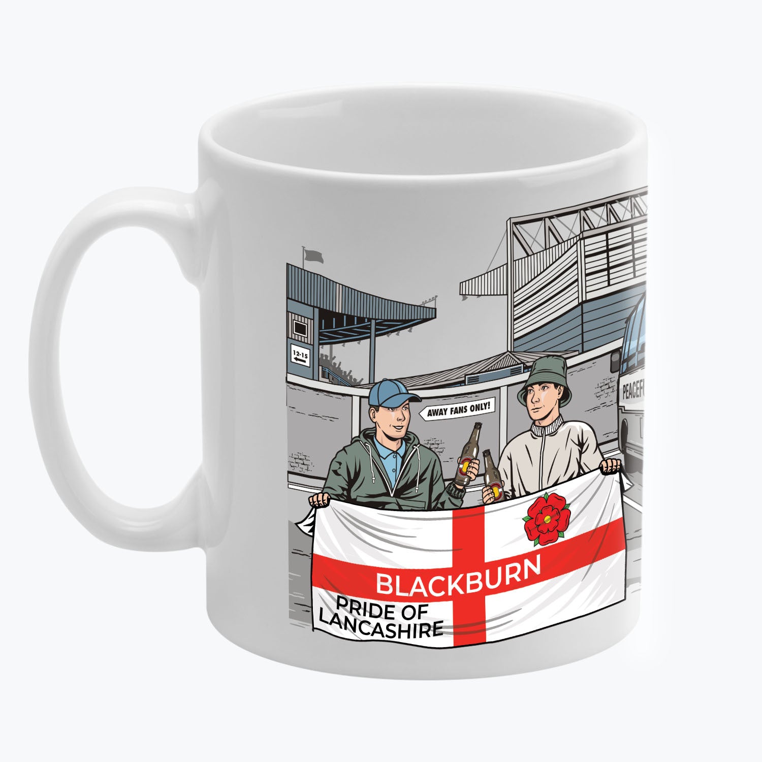 Blackburn Awaydays Mug White