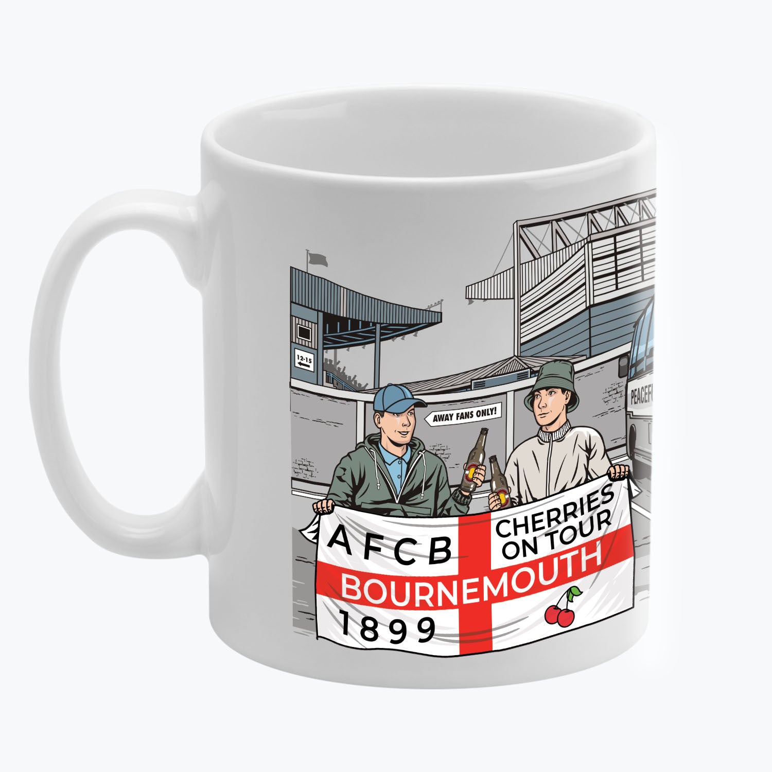 Bournemouth Awaydays Mug White