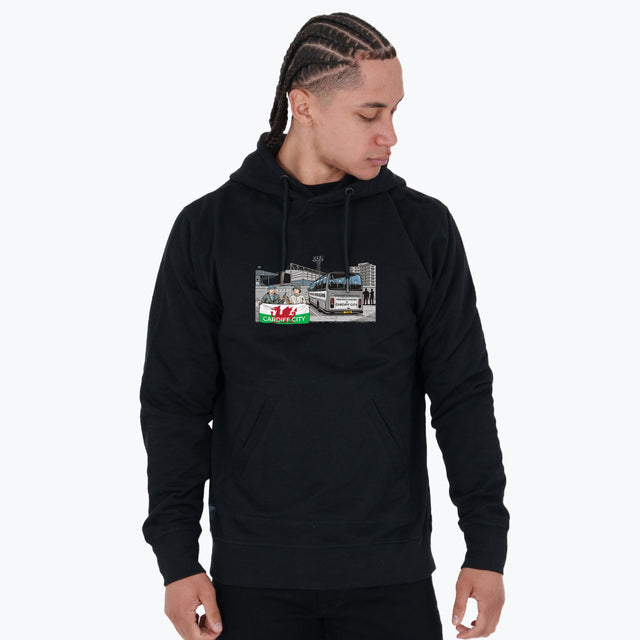 Cardiff City Awaydays Hoodie Black