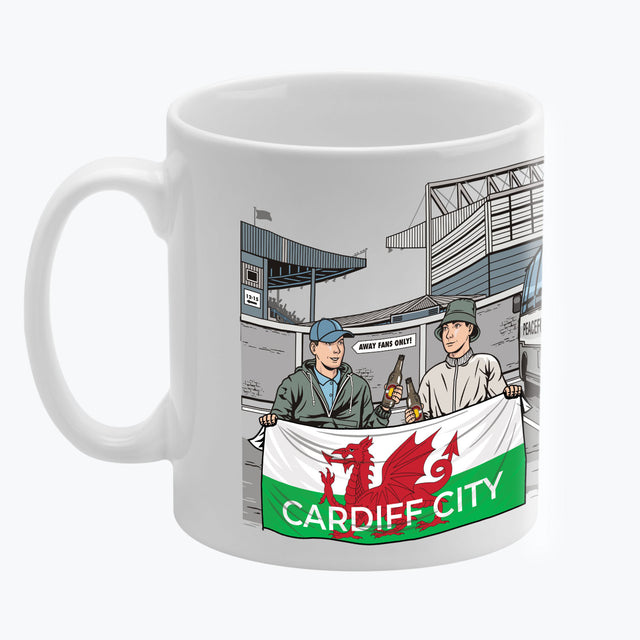 Cardiff City Awaydays Mug White