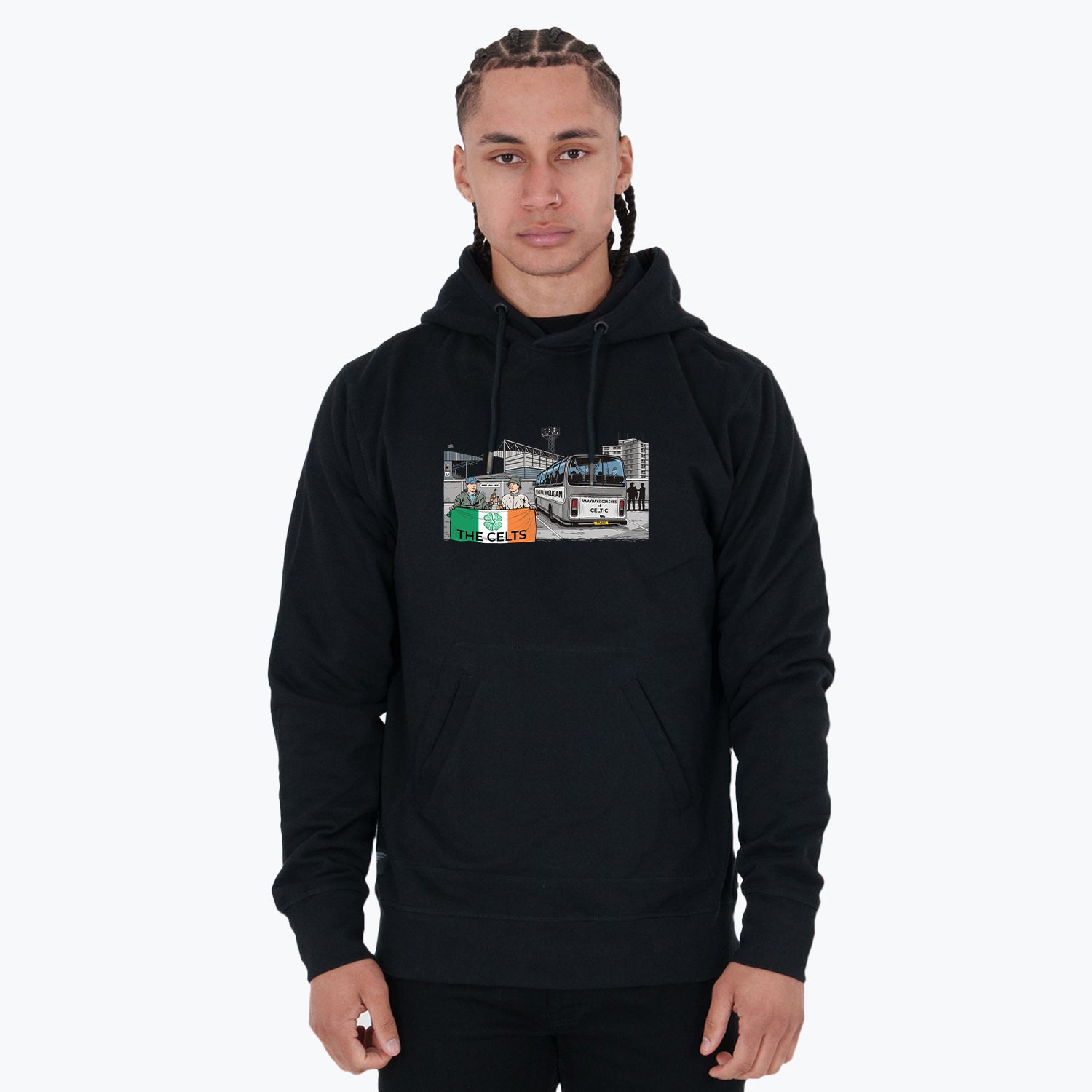 The Celts Awaydays Hoodie Black - Peaceful Hooligan 