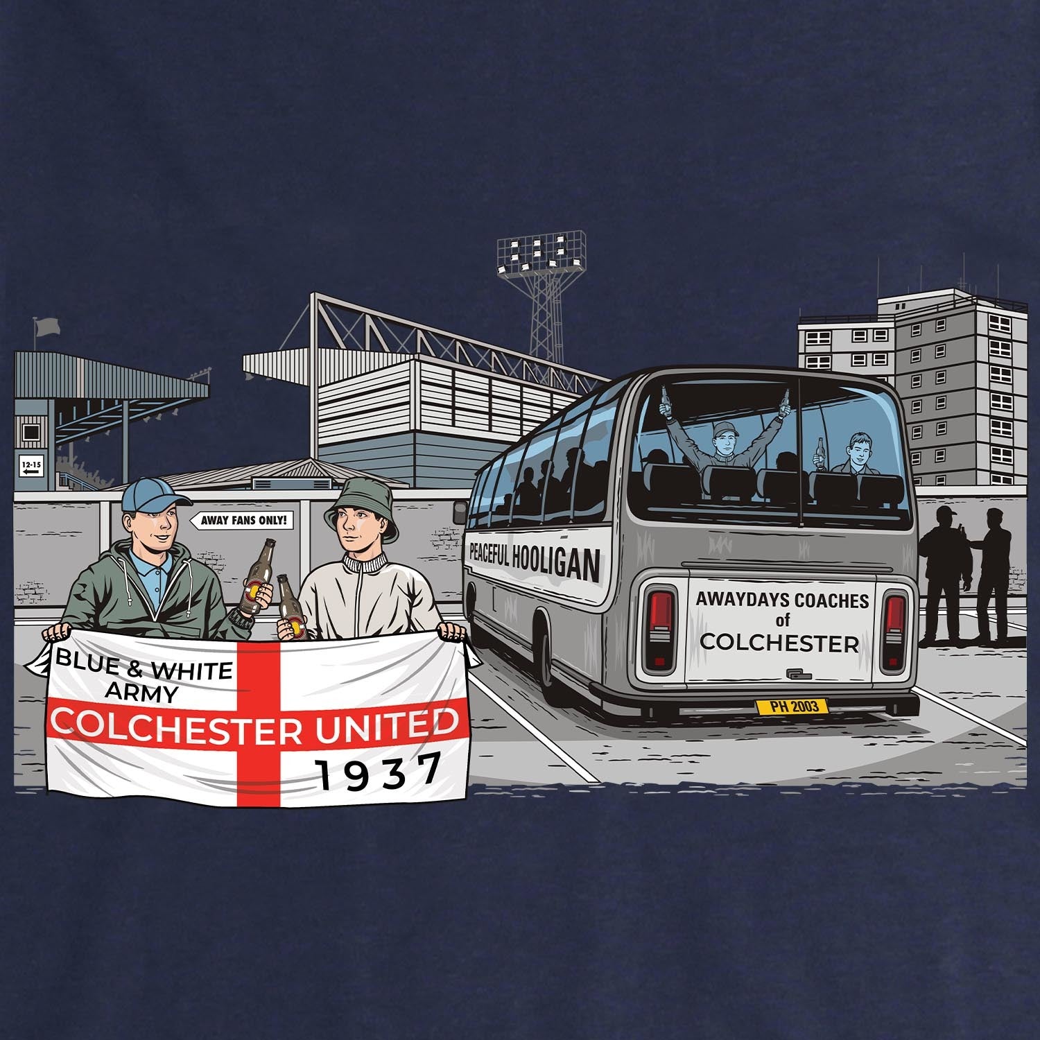 PODAWAYDAYSCOLCUNIATHLSWTNVYBUND_Navy_Colchester_United_Awaydays_2