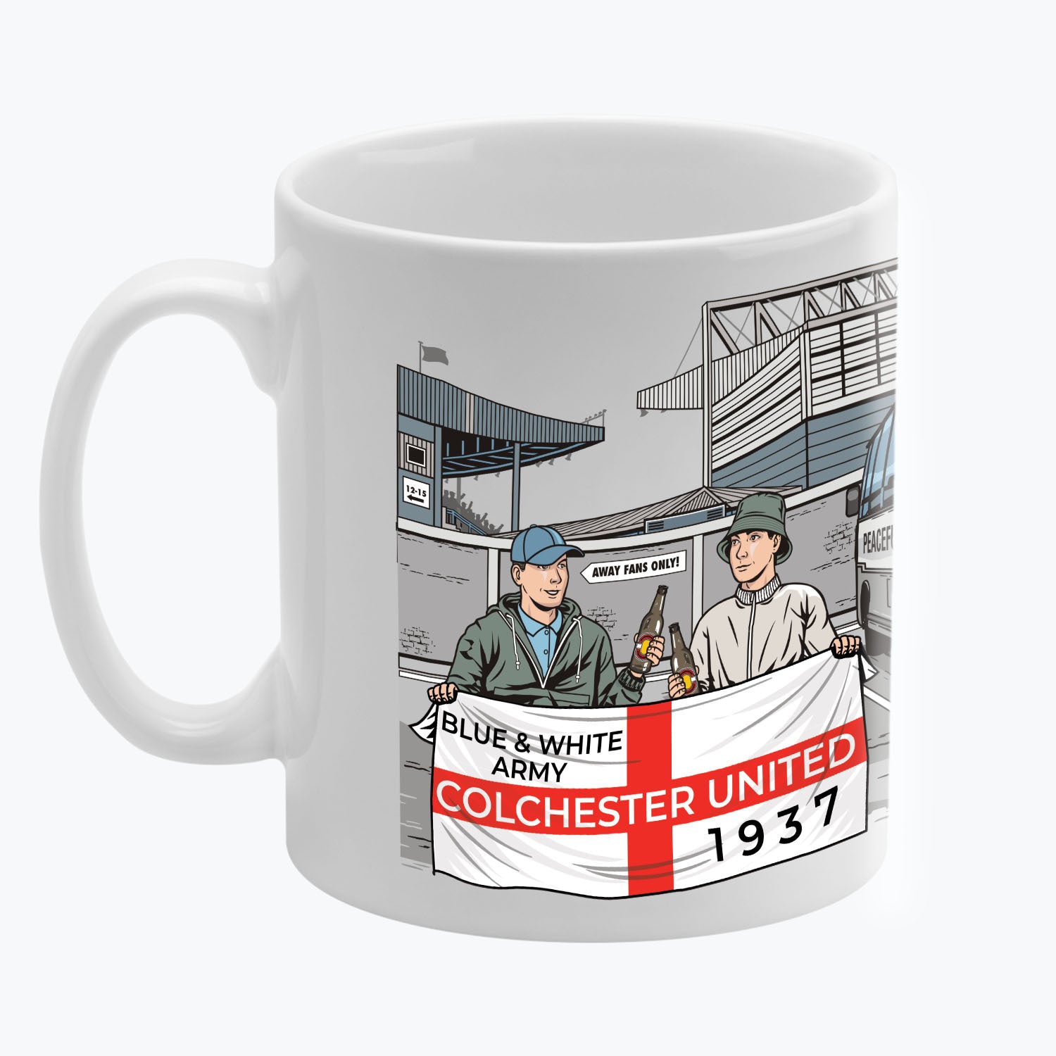 Colchester United Awaydays Mug White