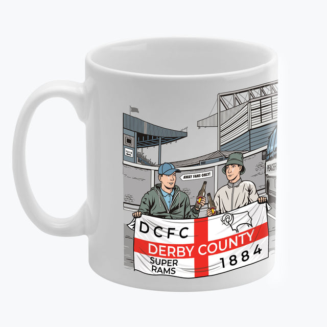 Derby Awaydays Mug White