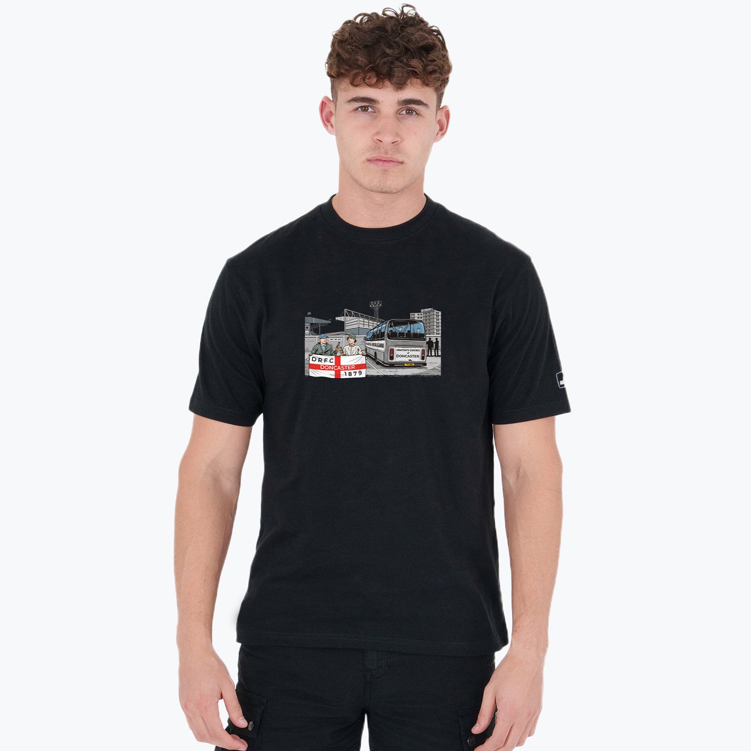 Doncaster Awaydays T-Shirt Black - Peaceful Hooligan 