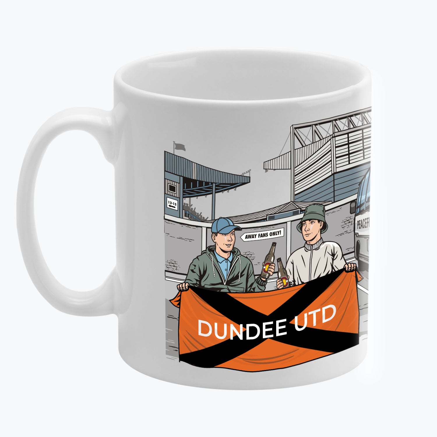 Dundee UTD Awaydays Mug White
