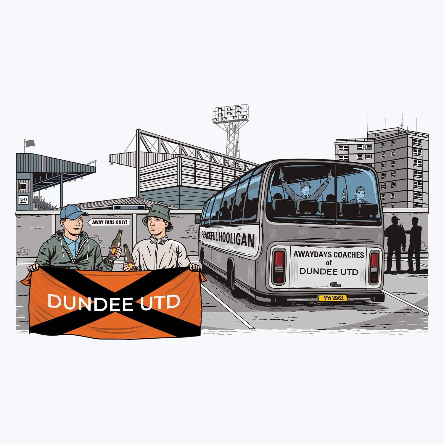 Dundee UTD Awaydays Mug White