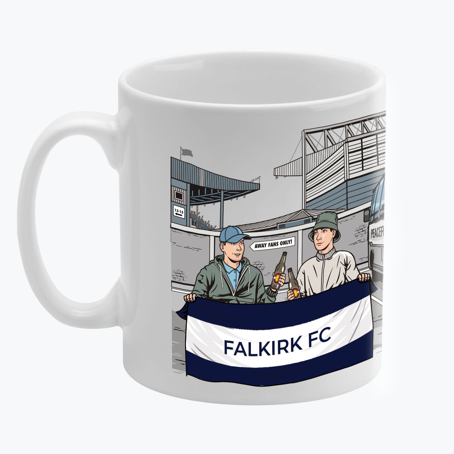 Falkirk FC Awaydays Mug White