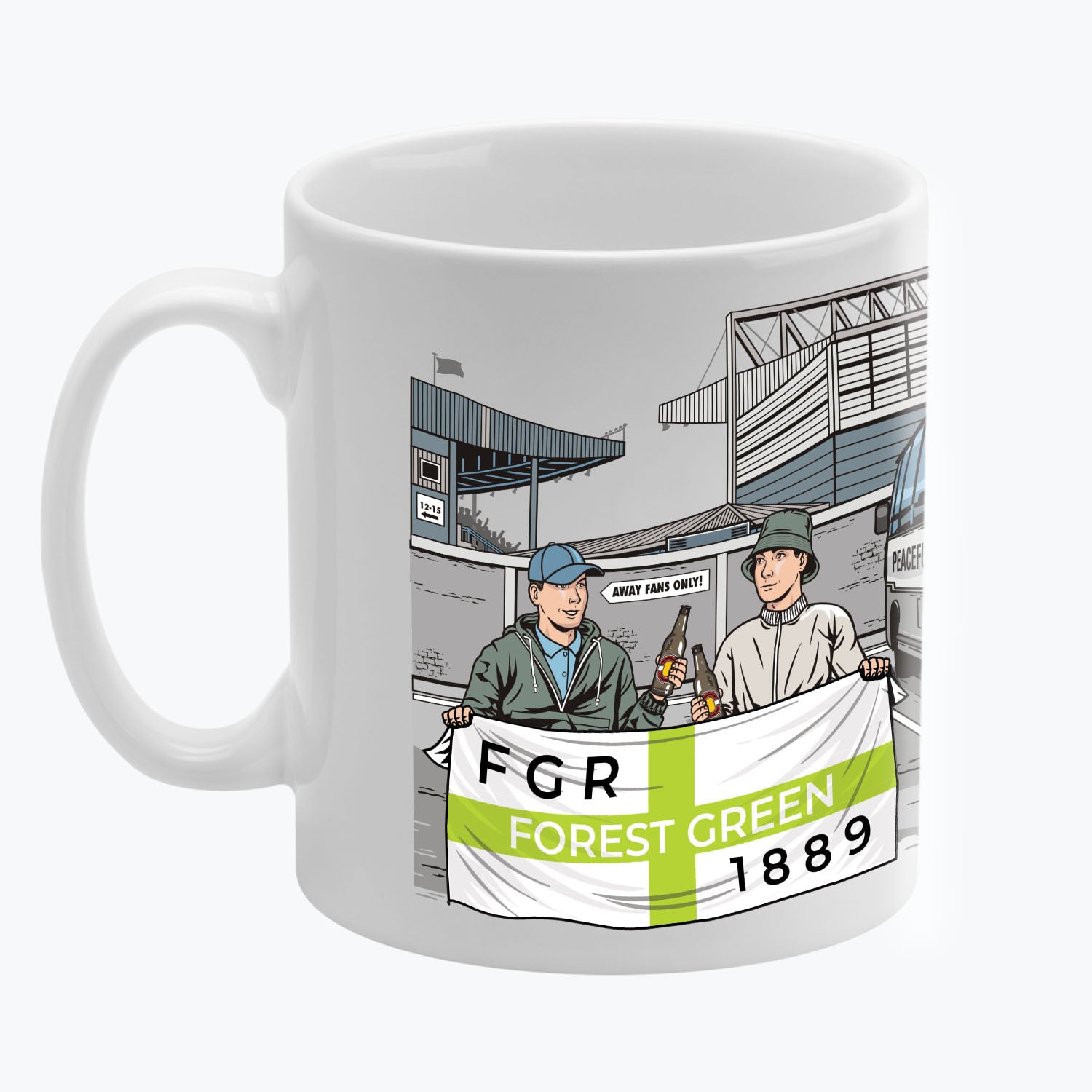 Forest Green Rovers Awaydays Mug White