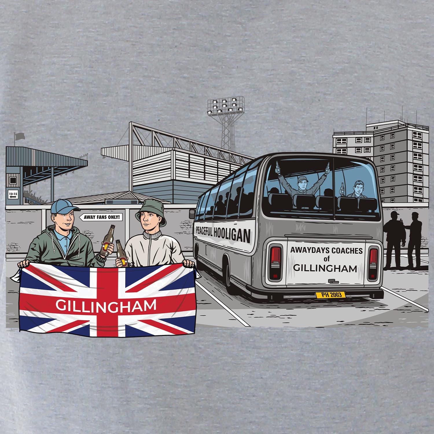 PODAWAYDAYSGILLINGHAMATHLOTHHODMGRYBUND_Marl_Grey_Gillingham_Awaydays_2