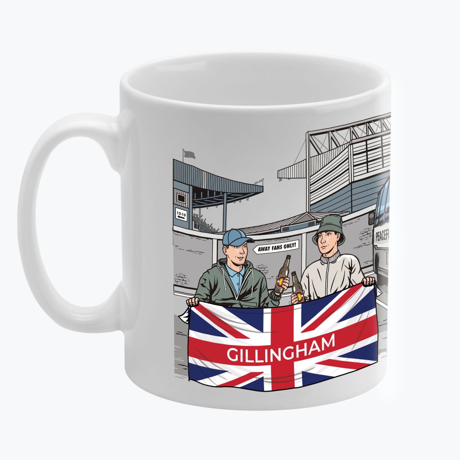 Gillingham FC Awaydays Mug White