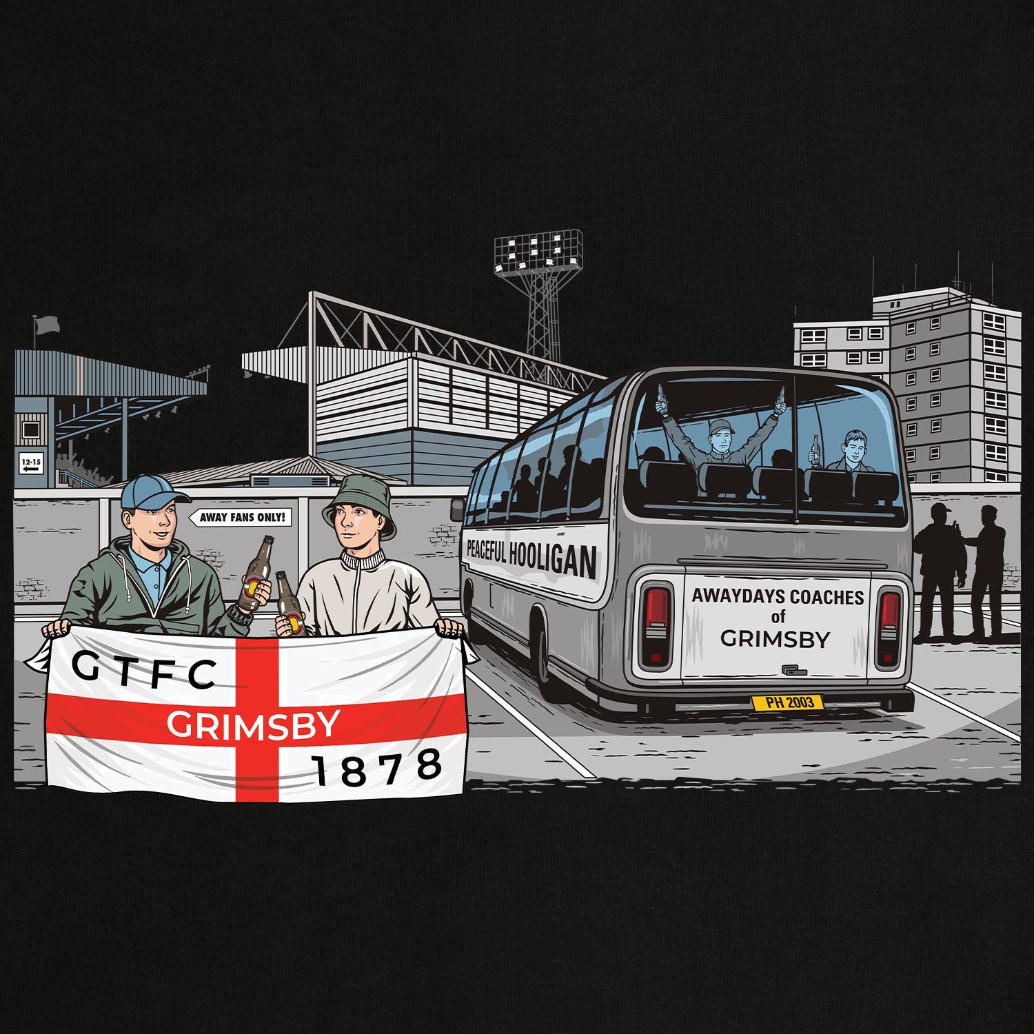 PODAWAYDAYSGRIMSBYTWNATHLOTHHODBLKBUND_Black_Grimsby_Awaydays_2