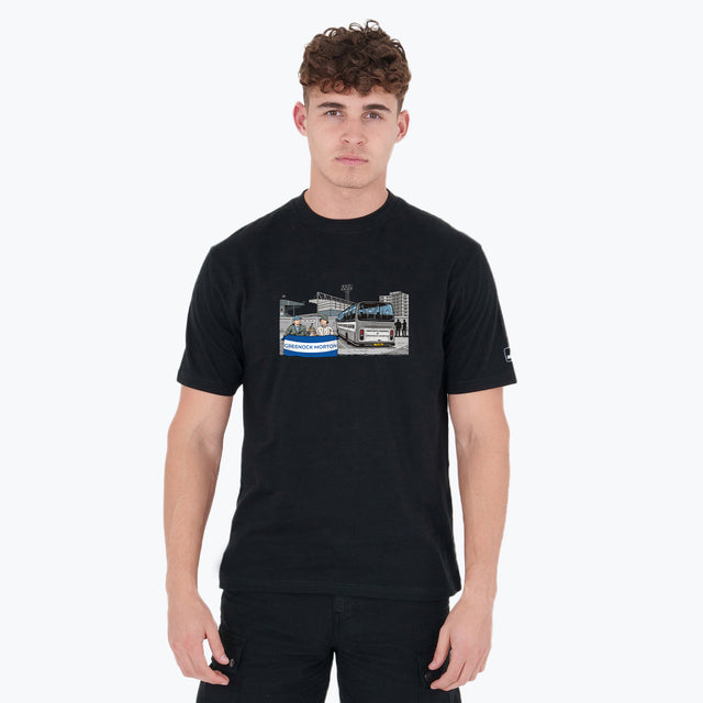 Greenock Morton Awaydays T-Shirt Black