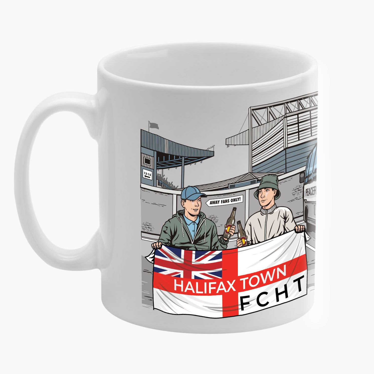 Halifax Town Awaydays Mug White