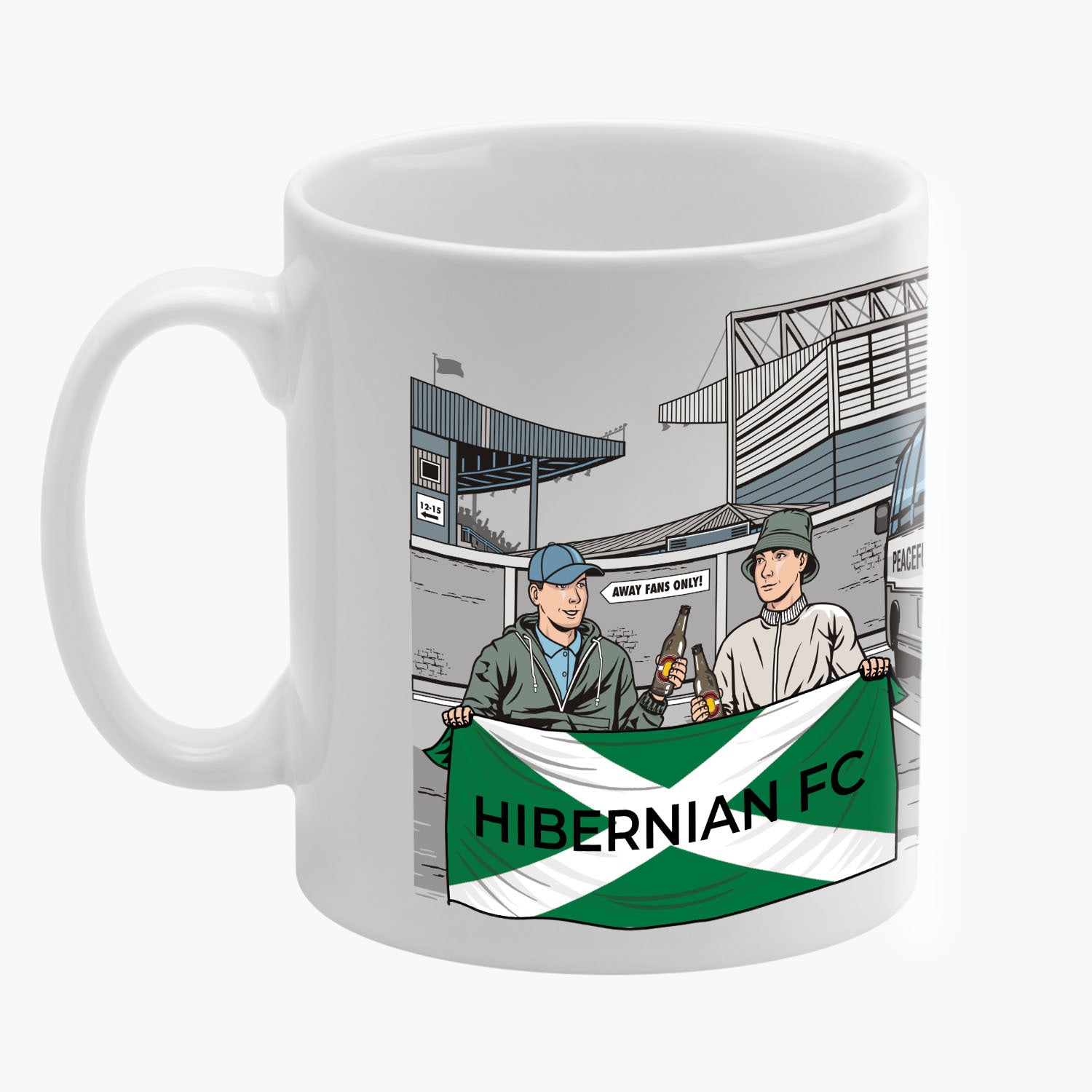 Hibernian FC Awaydays Mug White