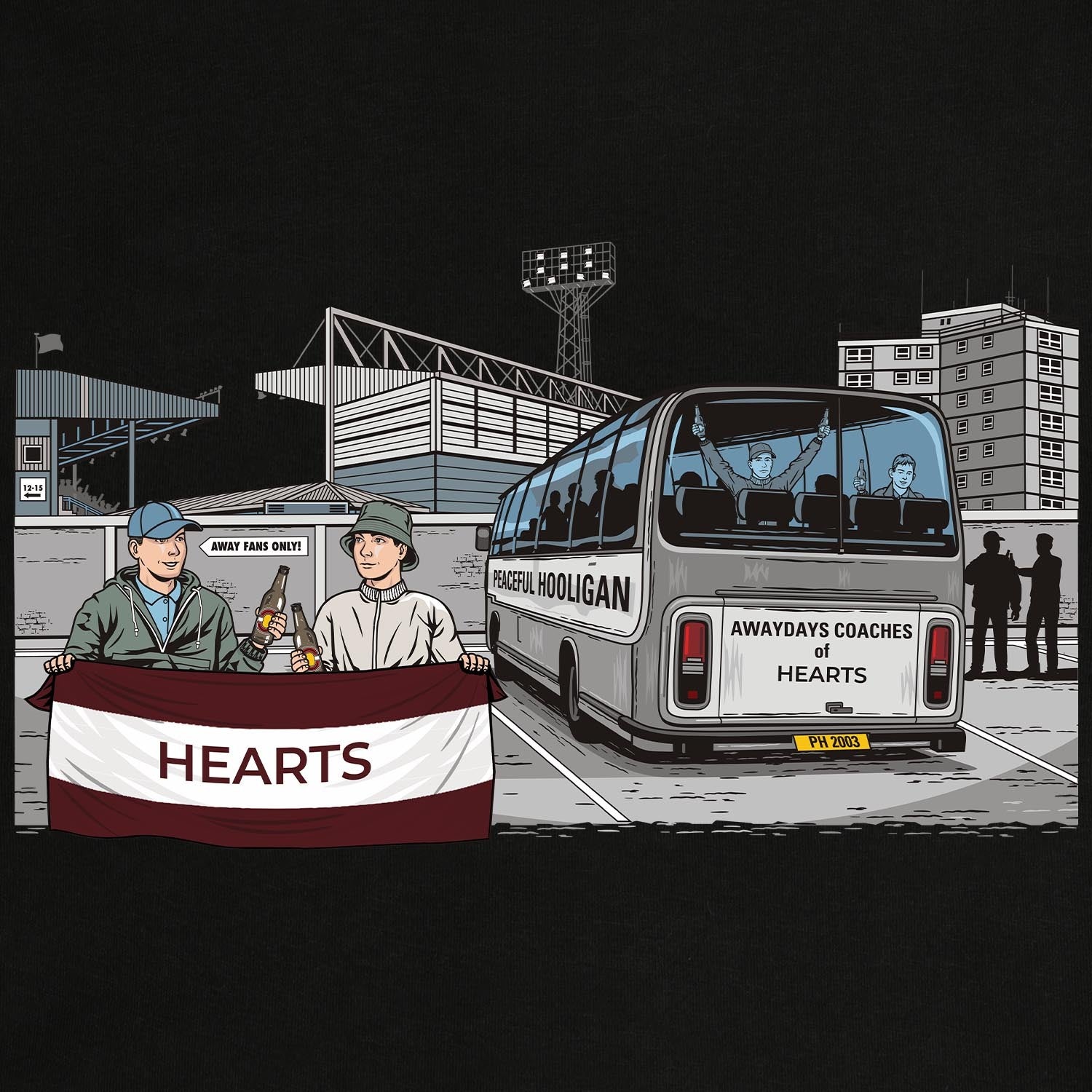 Hearts Awaydays Hoodie