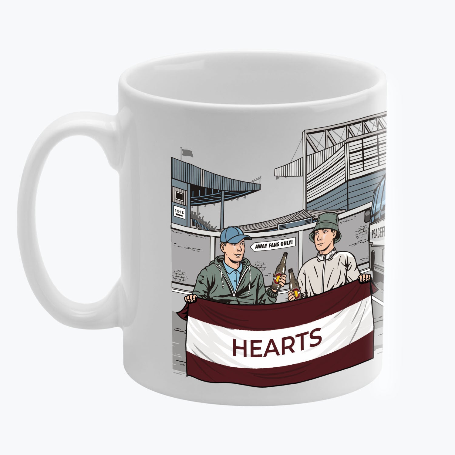 Hearts Awaydays Mug White
