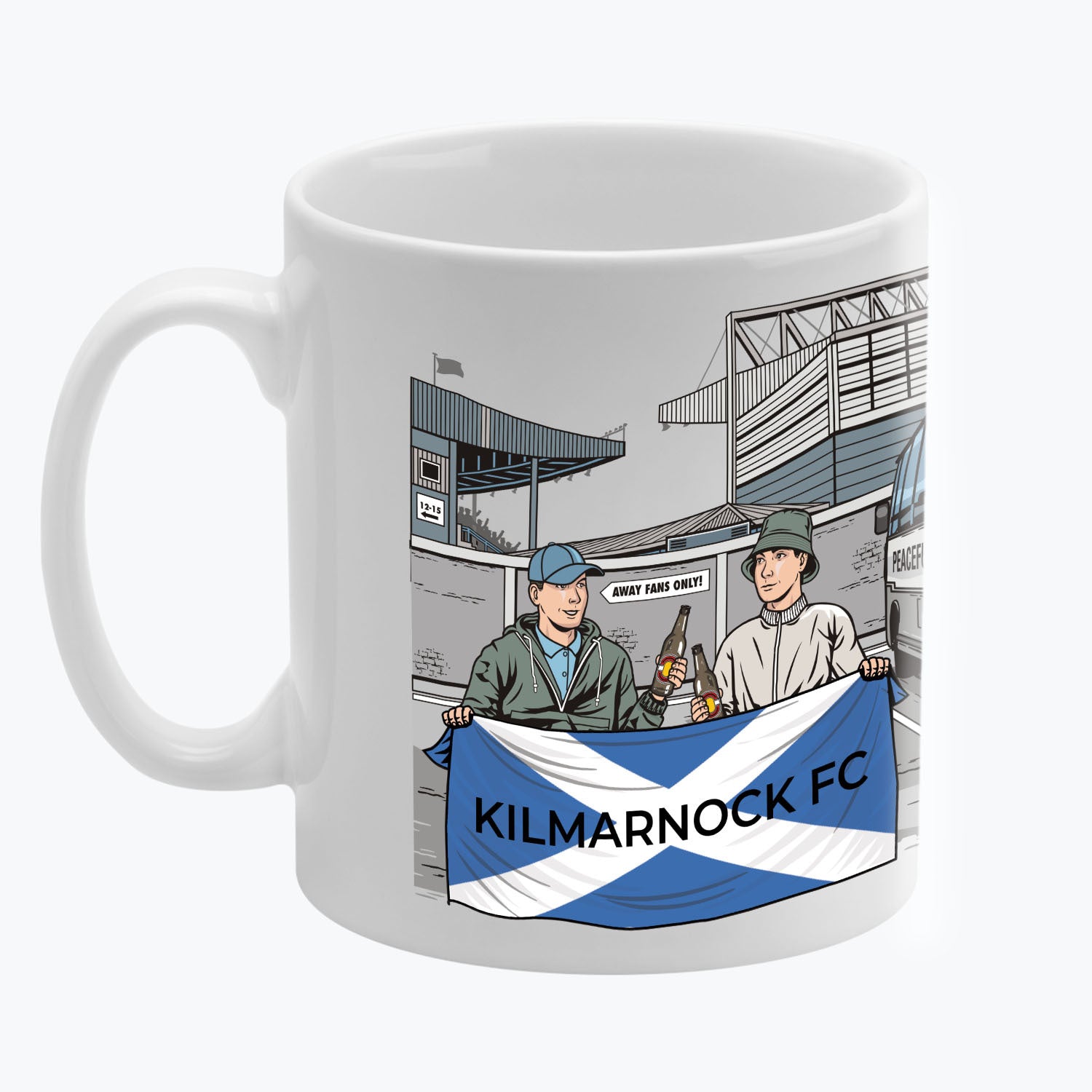 Kilmarnock FC Awaydays Mug White