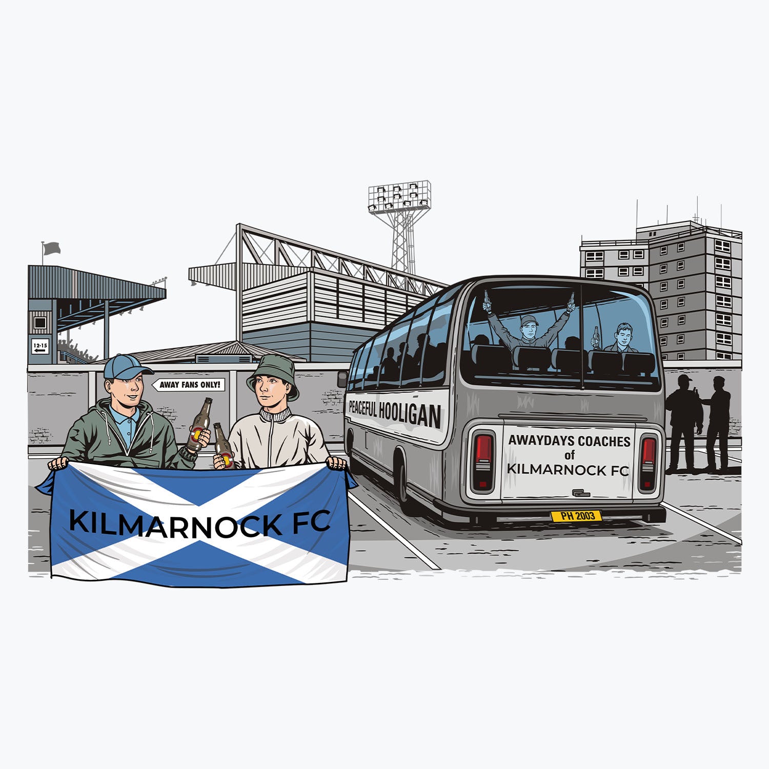 Kilmarnock FC Awaydays Mug White