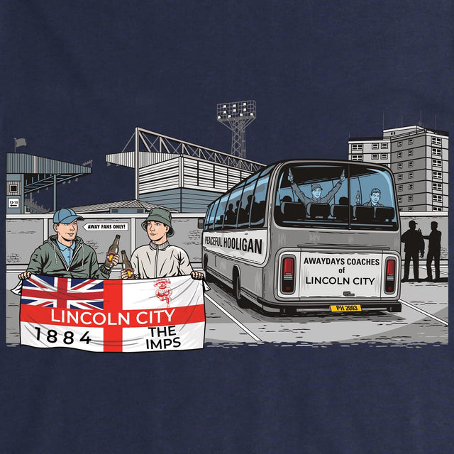 Lincoln City Awaydays Hoodie Navy