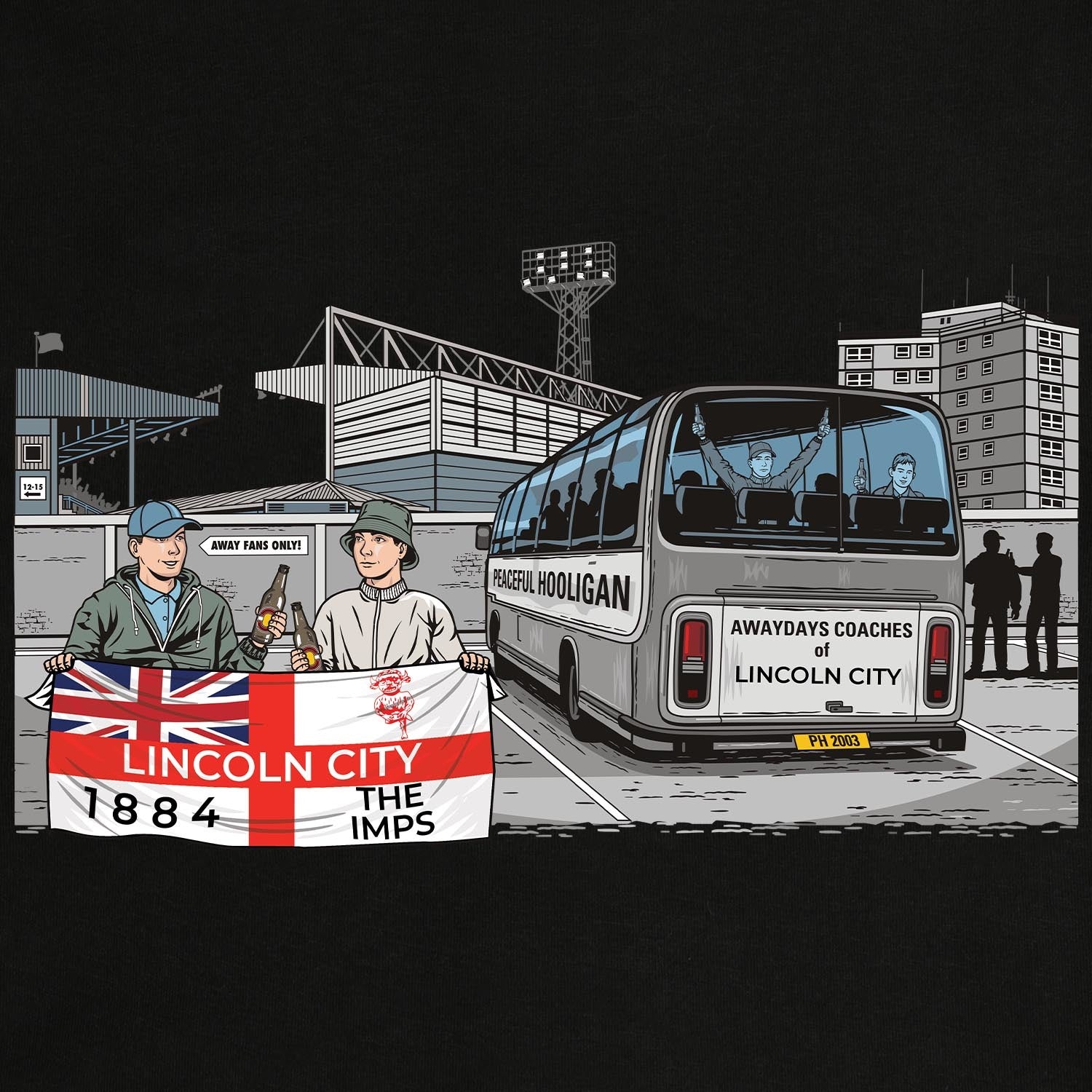 PODAWAYDAYSLINCLNCTYATHLSWTBLKBUND_Black_Lincoln_City_Awaydays_2