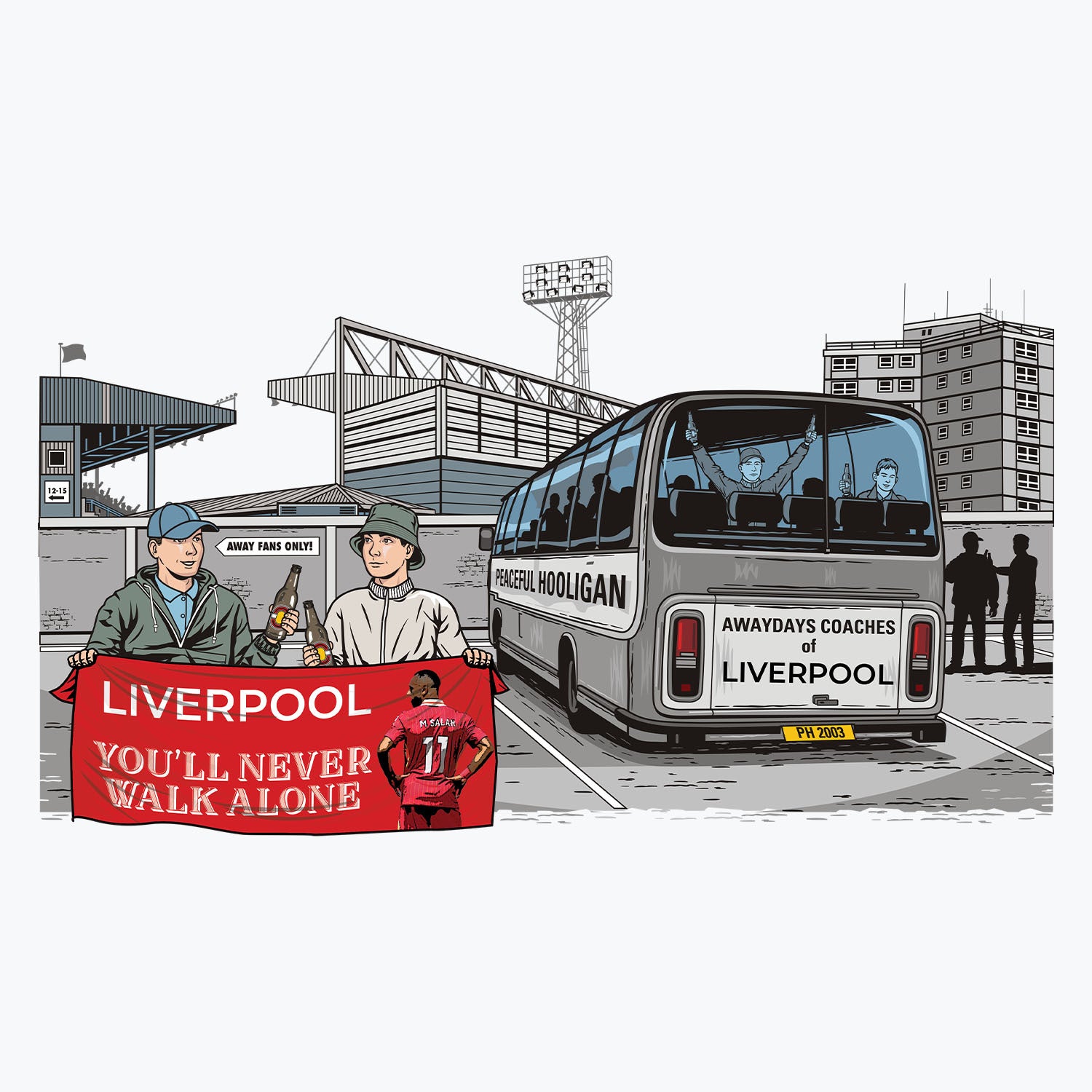 Liverpool Awaydays Mug White