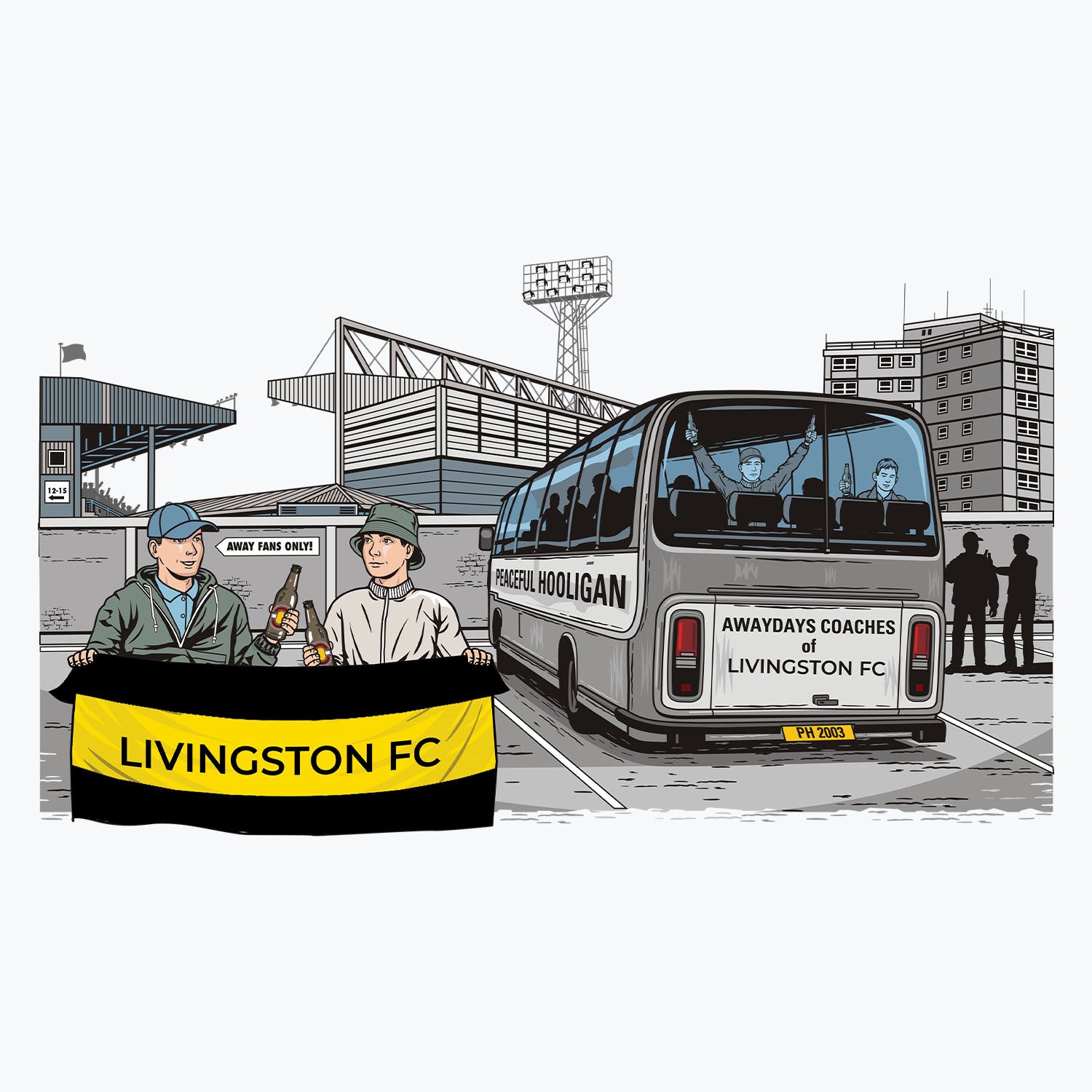 Livingston FC Awaydays Mug White