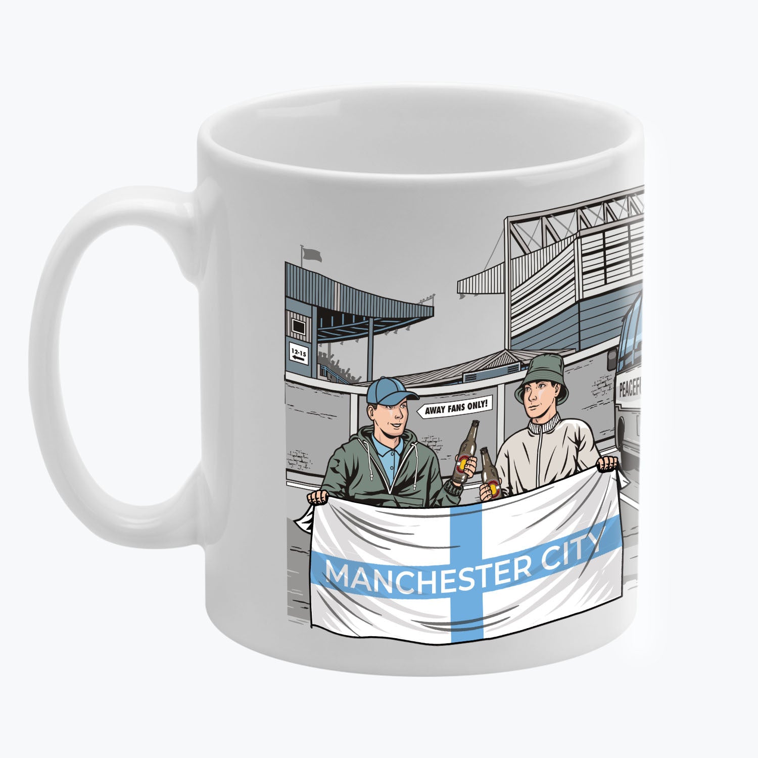 Manchester City Awaydays Mug White