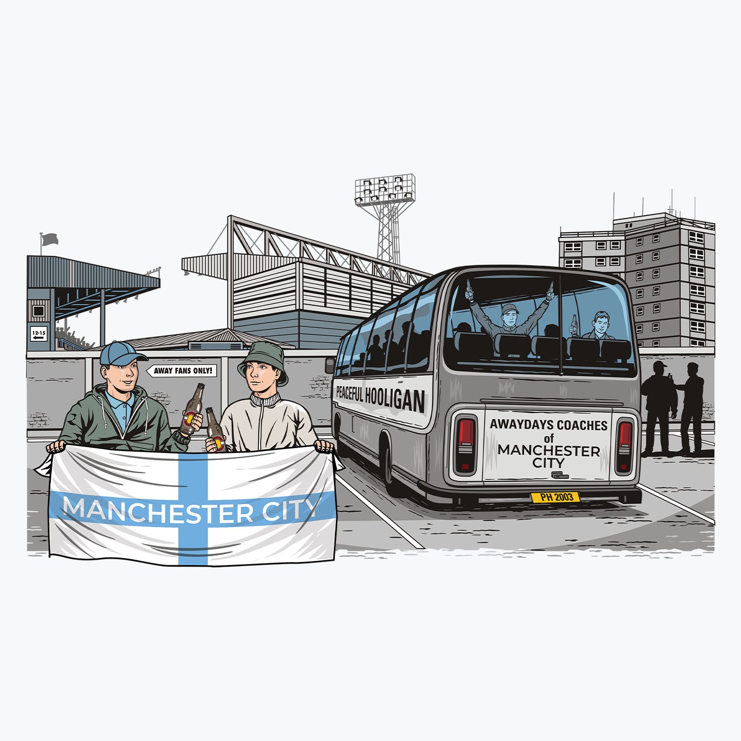 Manchester City Awaydays Mug White