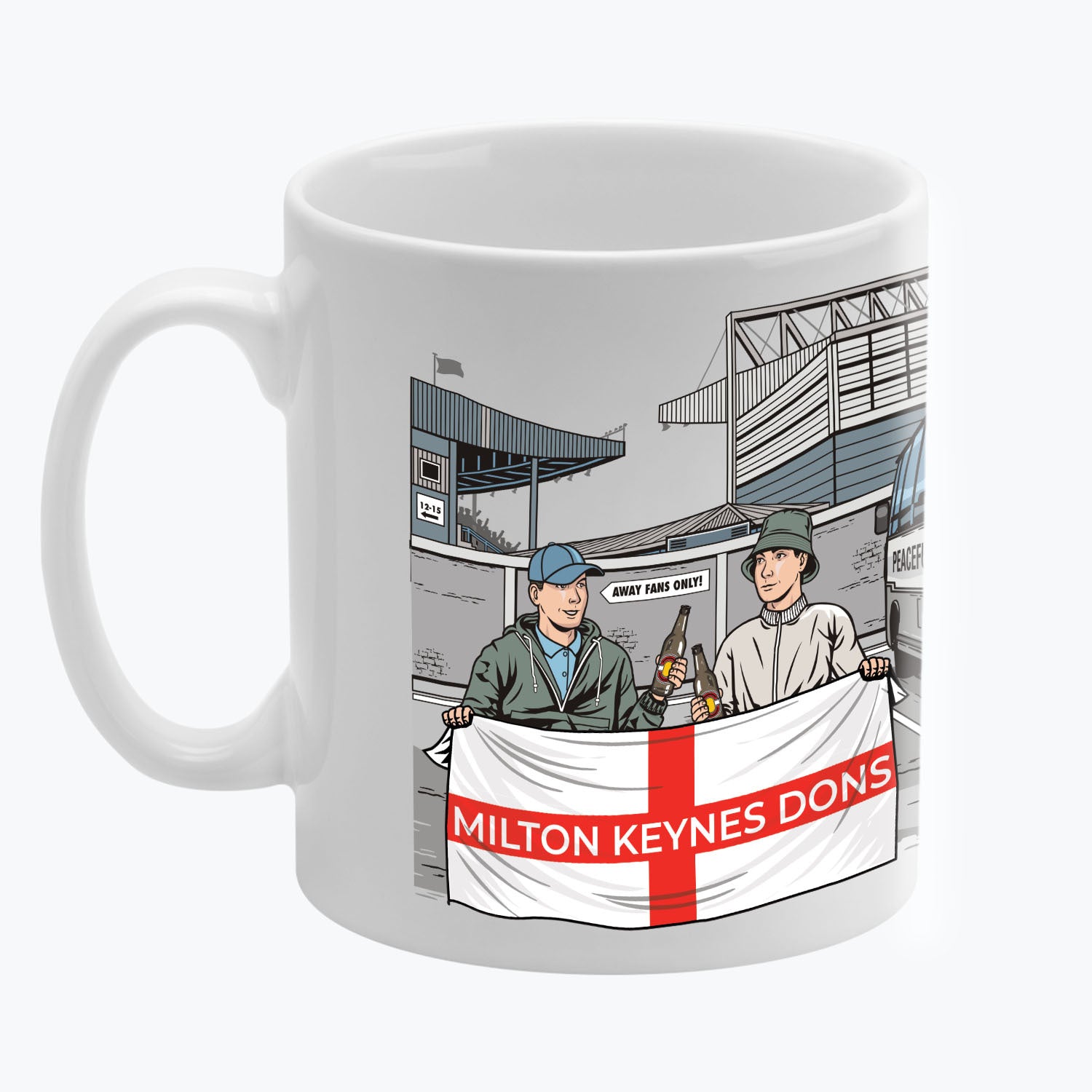 Milton Keynes Dons Awaydays Mug White