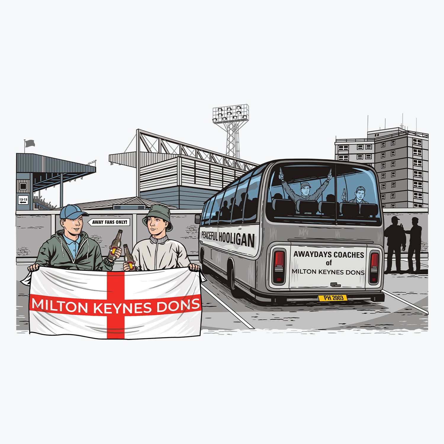 Milton Keynes Dons Awaydays Mug White