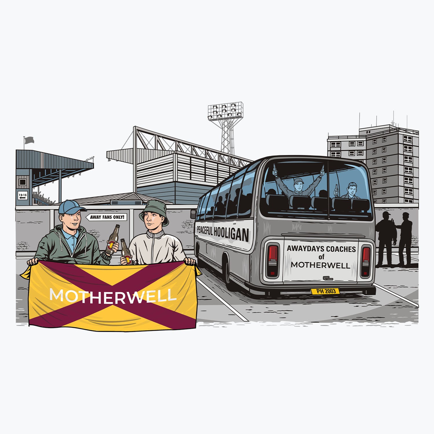 Motherwell Awaydays Mug White