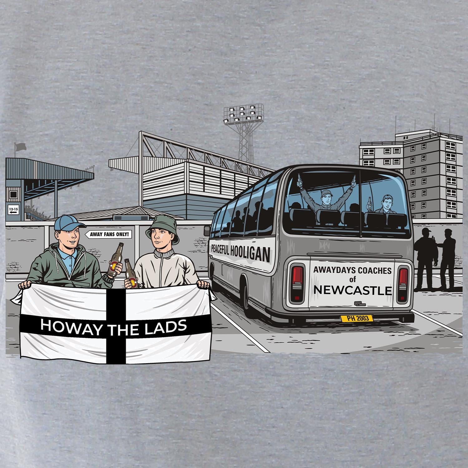 PODAWAYDAYSNEWCUATHLOTHHODMGRYBUND_Marl_Grey_Howay_The_Lads_Awaydays_2